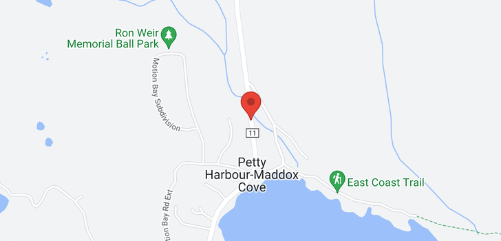 map of 146 Maddox Cove Road